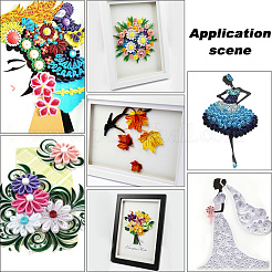 4 набор из 4 прямоугольных полосок бумаги для квиллинга DIY-CP0012-30