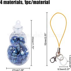 Прозрачное стекло желая бутылка кулон украшение&nbsp;HJEW-PH0001-29