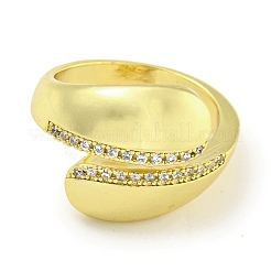 Латунное покрытие стойки с микро-паве и кубическим цирконием RJEW-I104-06G