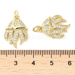 Покрытие стойки латунь микропаве прозрачные подвески из кубического циркония&nbsp;X-KK-M260-02G