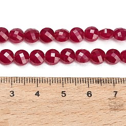 Im Labor gezüchtete Stränge roter Korundperlen&nbsp;GG-CBAC488-05