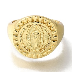 Обшивка стойки круглая с открытыми манжетами из нержавеющей латуни RJEW-S411-11G-03