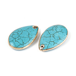 Подвески-капли из окрашенной синтетической бирюзы&nbsp;LS-TURQ-T004-18