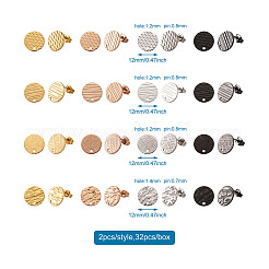 32 шт. 16 стиля фурнитуры для ушей из нержавеющей стали 304 STAS-TA0001-37