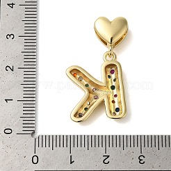 Покрытие стойки латунь микро паве прозрачные перданты из кубического циркония KK-C067-12G-K