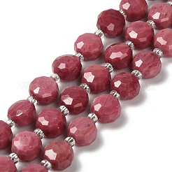 Природные родонит бисер нитей G-B153-A10