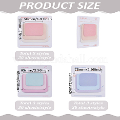 3книги 3 стиля блокнот с липкими заметками&nbsp;AJEW-LP0004-88