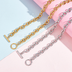 2 шт. 2-цветное ожерелье из сплава с цепочкой для мужчин и женщин NJEW-AN0001-19