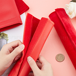 2 пара 2-х стильных чехлов из искусственной кожи для дверных ручек AJEW-GF0003-07A