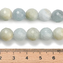 Природные Аквамарин бисер нитей G-L642-F05-10mm