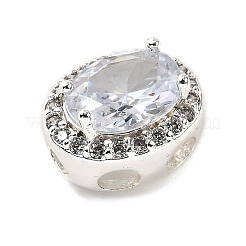 Латунные микро проложить кубического циркония бусы KK-D408-11S-07A