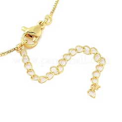 Collane con ciondolo a forma di cuore di pesca con catena in ottone per donna&nbsp;NJEW-M009-02G-A