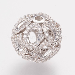 Perline zirconi micro pave  in ottone&nbsp;ZIRC-G123-20