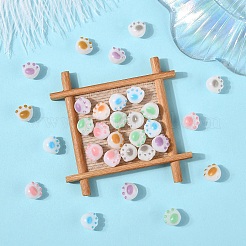 30шт 6 цвета непрозрачные акриловые бусины&nbsp;FIND-YW0008-06