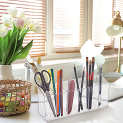 Прозрачный пластиковый ящик для хранения на 6 слот CON-WH0085-98