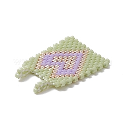 Perles de rocailles à motif de métier à tisser japonais Miyuki faites à la main&nbsp;PALLOY-MZ00113