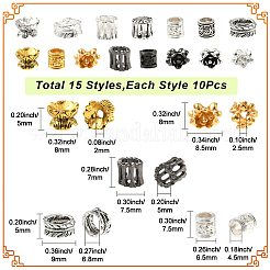 150 шт. 15 стиля сплава европейских бусин&nbsp;FIND-SC0020-10