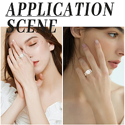 4шт регулируемые латунные кольца для пальцев компоненты&nbsp;KK-SC0007-01