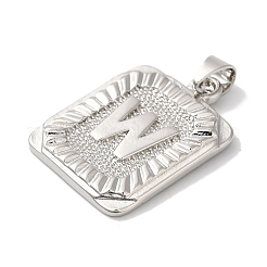 Pendentifs de placage en laiton&nbsp;KK-B092-42P-W