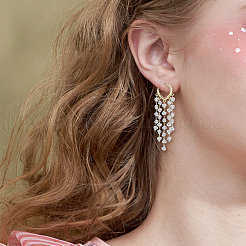 2 пара серег-кисточек из натурального кварцевого кристалла EJEW-FI0001-85