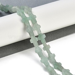 Естественный зеленый авантюрин бисер нитей G-I369-A06-01