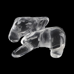 Décorations d'affichage de sculpture en cristal de quartz synthétique&nbsp;DJEW-Q001-02