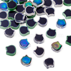 40шт 5 цвета двухцветные стеклянные бусины GLAA-TA0003-38