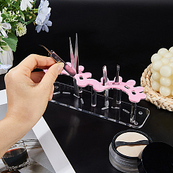 Support de rangement en acrylique pour sourcils et pinces à épiler&nbsp;AJEW-WH0752-329B
