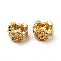 Реечное покрытие латунь микро паве кубический цирконий распорные бусины KK-C010-31