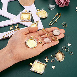Kit de fabrication de broches à breloques géométriques DIY&nbsp;DIY-FW0001-28