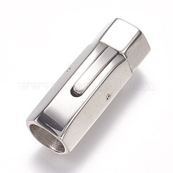 変色しにくい304ステンレススチール製バヨネット留め具  ステンレス鋼色  32x12mm  穴：9mm&nbsp;STAS-O114-044D-P
