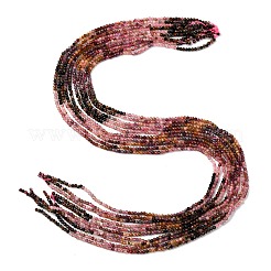 Нити из натуральных разноцветных турмалиновых бусин&nbsp;G-C226-B02-2mm-01