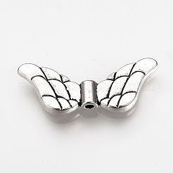 Сплавочные овальные бусины тибетского стиля  TIBEB-Q068-08AS-RS