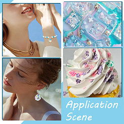 1 набор кабошонов из полимерной глины с морской тематикой&nbsp;MRMJ-SC0001-34