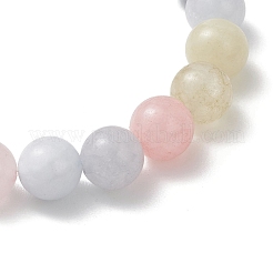Браслеты из окрашенных и нагретых бусин натурального кварца для женщин&nbsp;BJEW-JB13167
