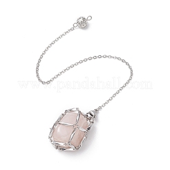 Не тускнеющая плетеная цепь из нержавеющей стали макраме мешочек пустой держатель для камней маятники для биолокации&nbsp;PALLOY-JF02738-03