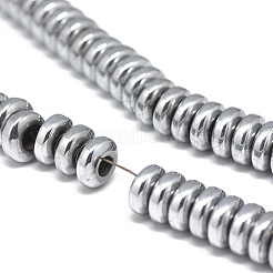 Гальванизировать немагнитных синтетический гематит бисер пряди G-T061-42J