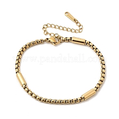 Браслеты-коробки из нержавеющей стали 304 для женщин&nbsp;LS-BJEW-D407-03G