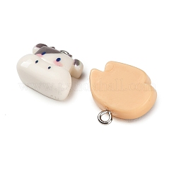 Pendentifs en résine opaque sur le thème des animaux&nbsp;RESI-K052-01