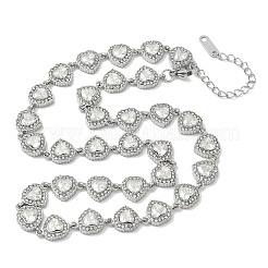 Collares de cadena con eslabones en forma de corazón&nbsp;SA-CBABBEA-01