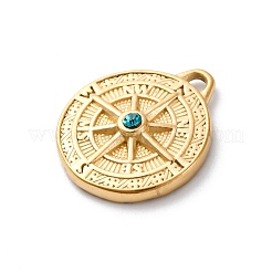 Подвески из нержавеющей стали 304 со стразами STAS-I331-12G-A