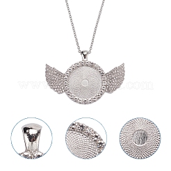 Сплав большие подвески кабошон сеттинги&nbsp;FIND-YW0001-20B-P