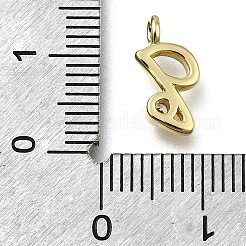 Pendentifs avec zircon cubiques à micro-pavés en laiton&nbsp;KK-B132-12G-Q