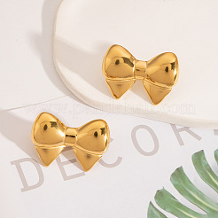 Серьги-гвоздики в форме банта из нержавеющей стали 304 для женщин MP9402-2