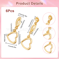 6 шт. латунные крючковые пуговицы AJEW-SC0003-20