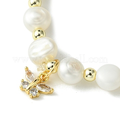 Браслеты из натурального жемчуга с бисером BJEW-JB10134