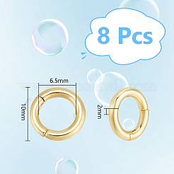 8 шт. латунные застежки-крутилки KK-UN0002-53