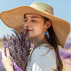 Набор для изготовления сережек в виде крыльев бабочки своими руками DIY-TA0005-39