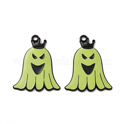 Pendentifs en émail d'alliage de placage de support de thème d'halloween&nbsp;PALLOY-O109-55EB
