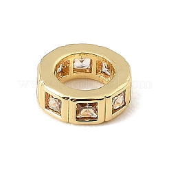 Ottone pave perline cubic zirconia europee&nbsp;CU-CBA389D-02G